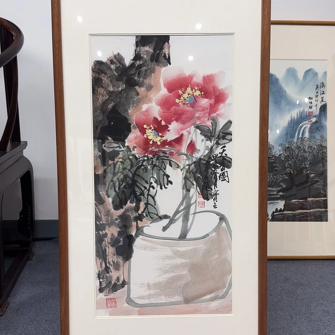 国画张宝立老师牡丹图