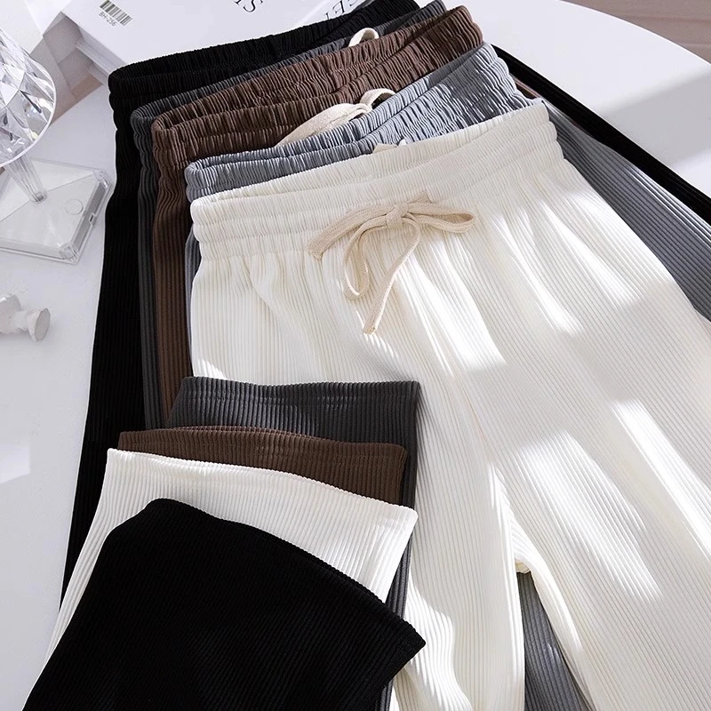 女童冰丝阔腿裤春秋2025新款儿童洋气潮宽松休闲中大童直筒长裤潮