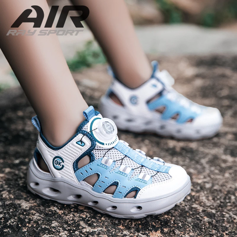 儿童溯溪鞋涉水鞋包头凉鞋大童夏季网面男童鞋子夏天透气踩水户外