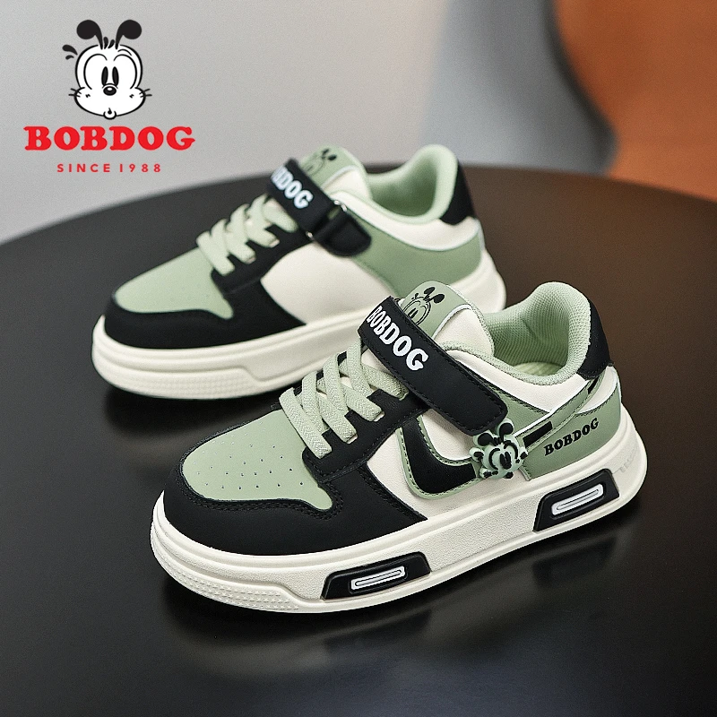 Bobdog/巴布豆童鞋男童低帮板鞋女童软底舒适潮孩百搭休闲运动鞋