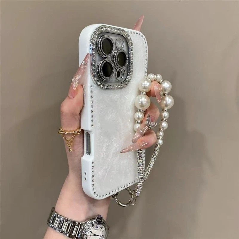 高颜值奶油滴胶适用iPhone16promax手机壳15pro闪钻14个性13硅胶