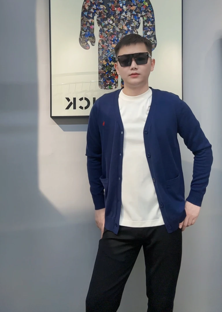 [小马标]2025秋冬款男女同款经典款针织开衫