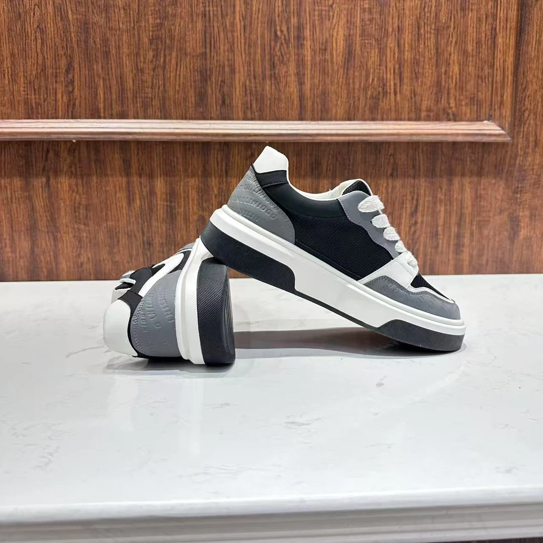 ECEK88-667广州男鞋2025春季上新欧洲站增高休闲鞋时尚小白鞋男款