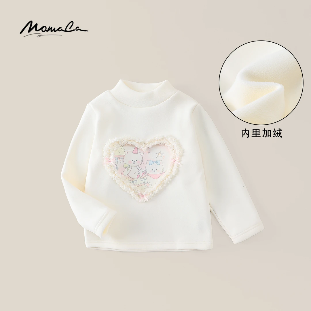 MOMOCO/玛米玛卡新款女童冬气可爱甜美百搭德绒打底77880239020