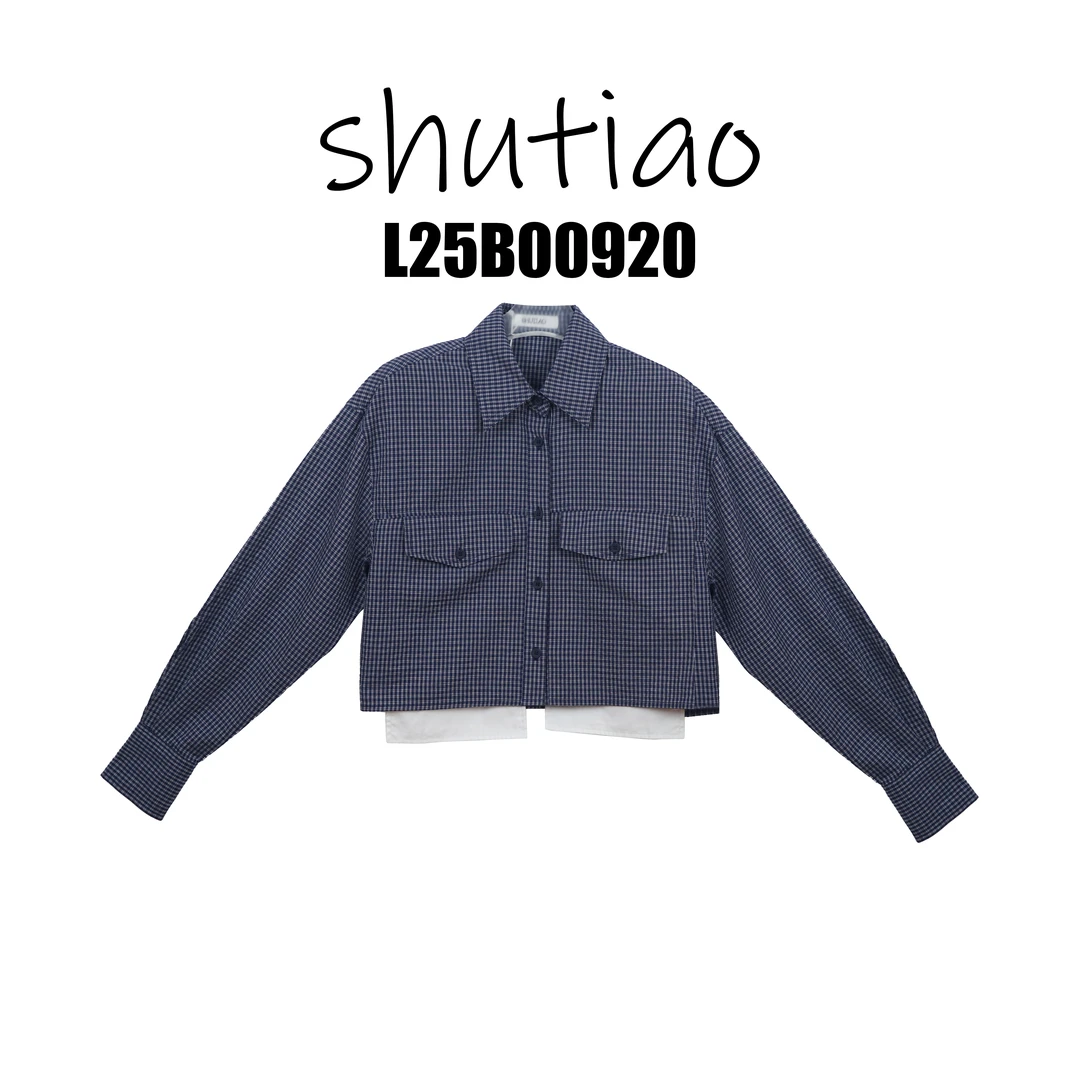 【SHUTIAO】2025夏季：新款小众设计款衬衫L25B00920