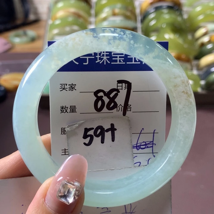 蛇纹石玉手镯未镶嵌887