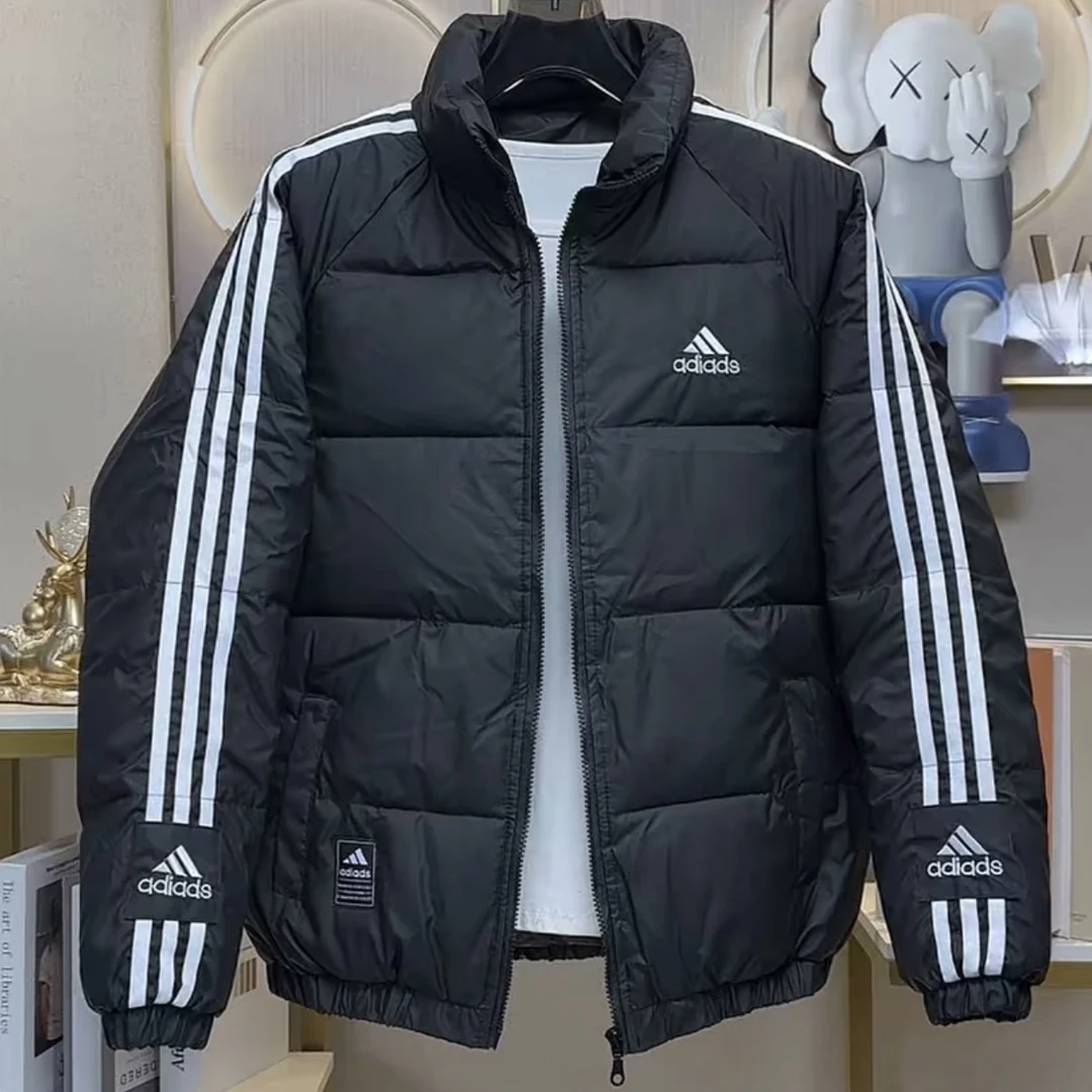 冬季新款连帽加厚保暖刺绣棉服男女时尚休闲外套