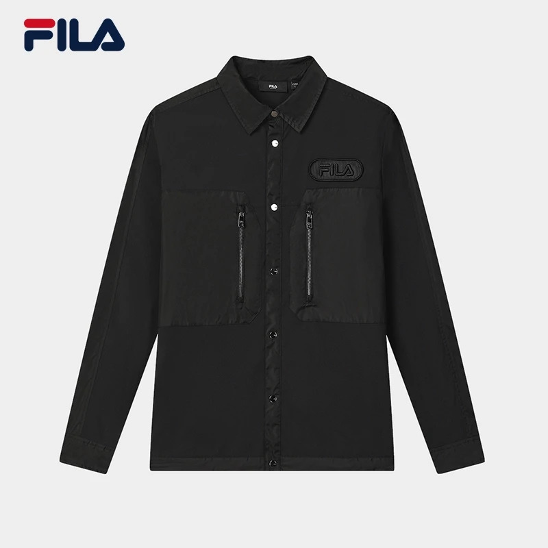 Fila/斐乐男款【米兰系列翻领外套】春季新款休闲长袖F11M525701F