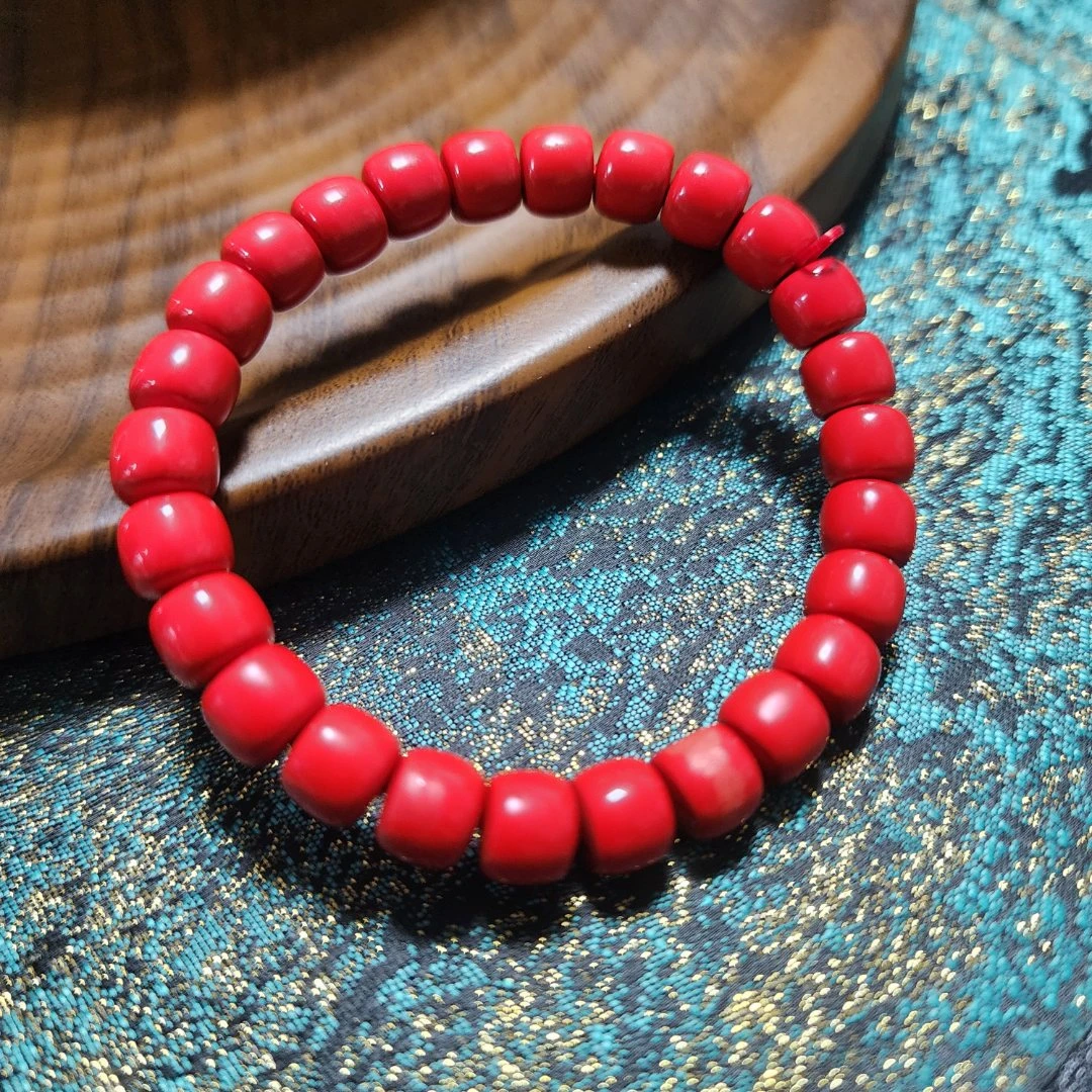 【30g左右】摩瑟DP【大朱石手圈】HAZC花瓶摆件玻璃花盆SS