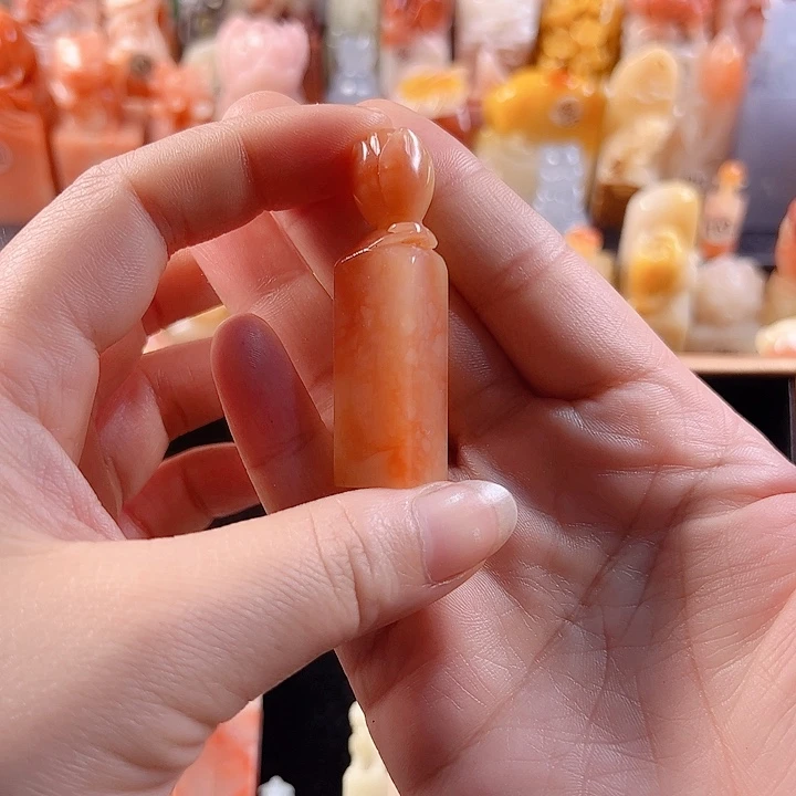 老挝石印石雪**吖手工定制1.2厘米