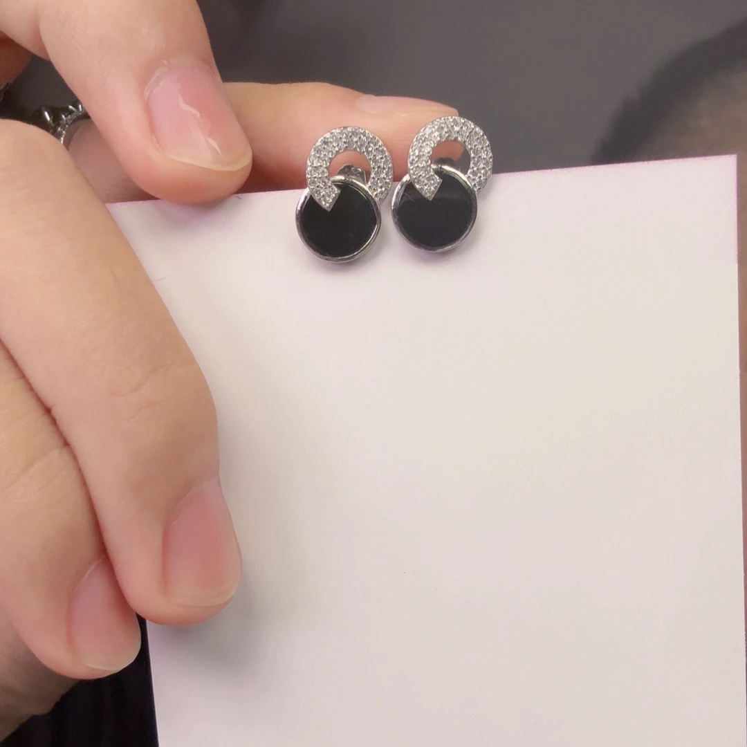 翡翠银S925镶嵌颈饰一对