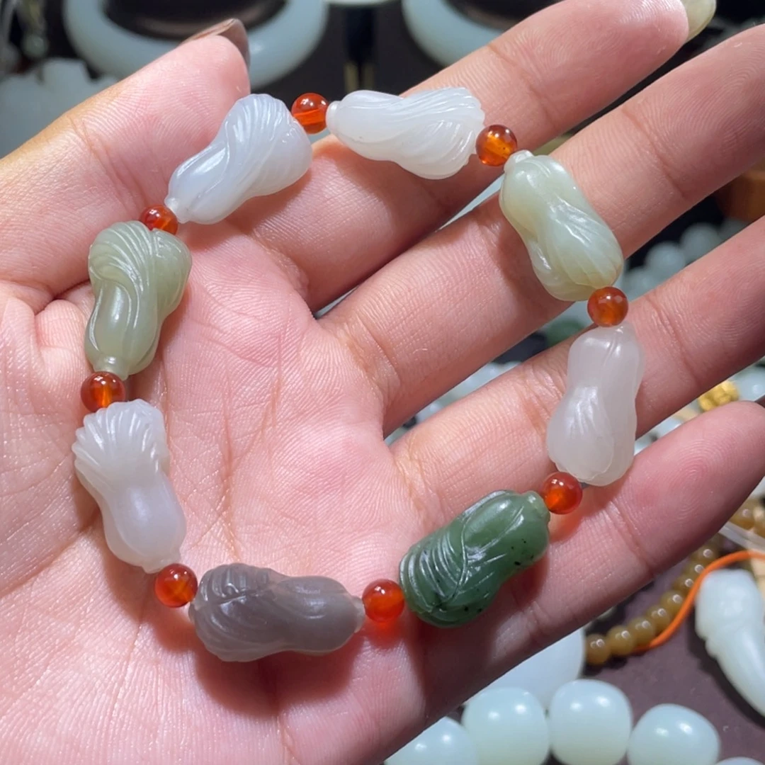 和田玉未镶嵌手链