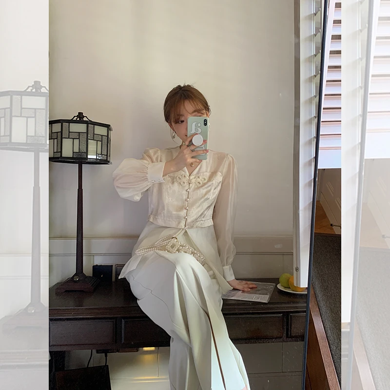 【新中式系列】6个版  娃娃衫+短裤 衬衫 连衣裙 小衫 半裙MC222094