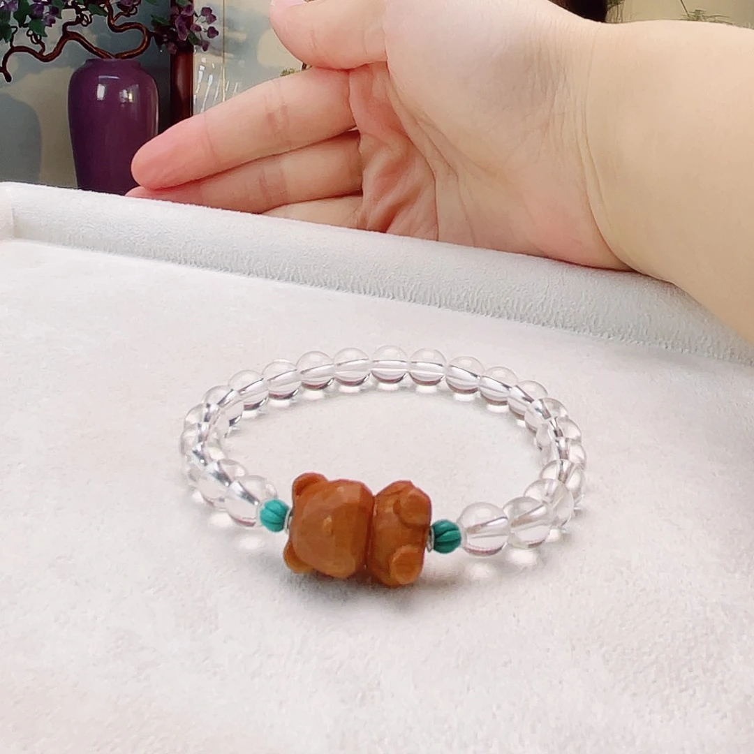 水晶手链未镶嵌熊