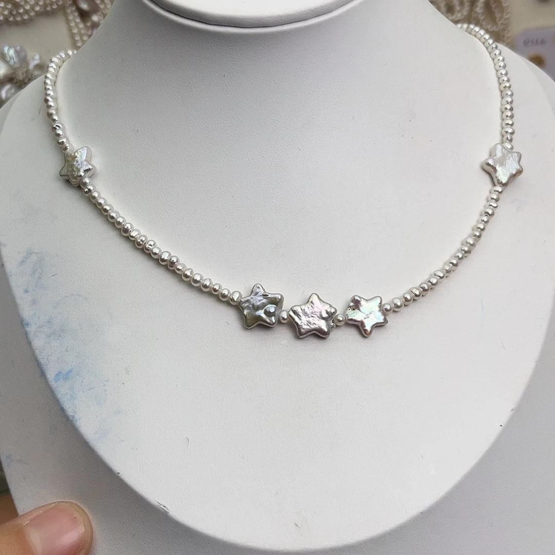 未镶嵌颈饰淡水珍珠