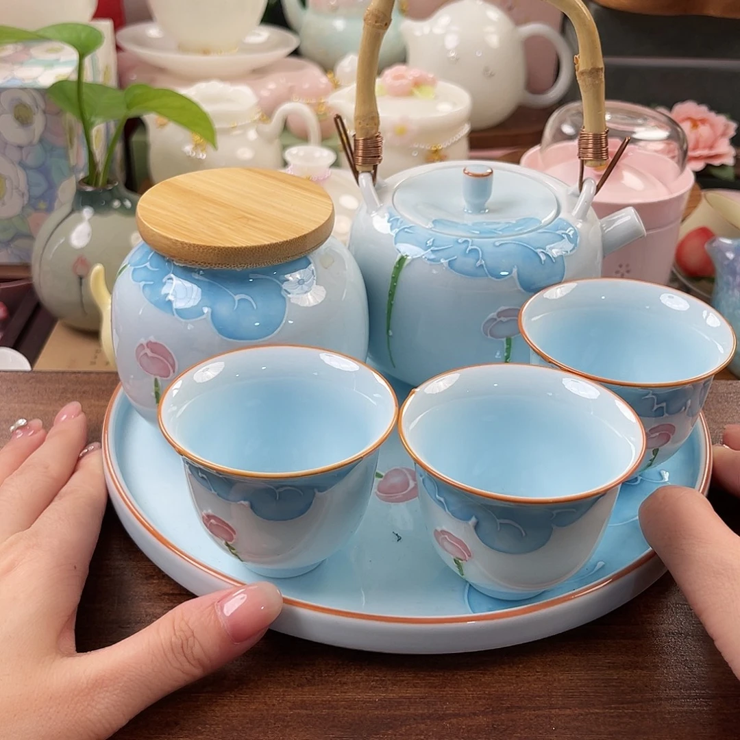 瓷片精美茶具孤品捡漏局