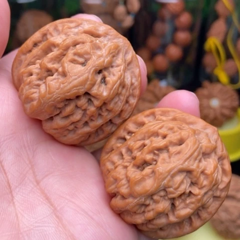 把件文玩核桃九龙40全品