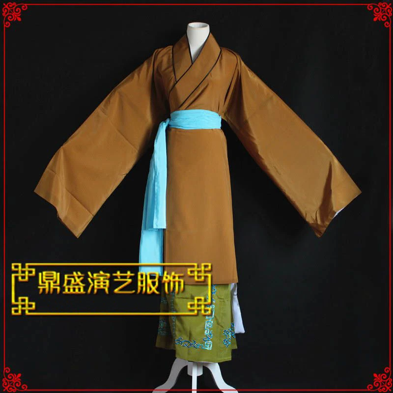 戏曲戏剧服装演出服装老旦素短道袍素褶子素老旦衣戏装戏服