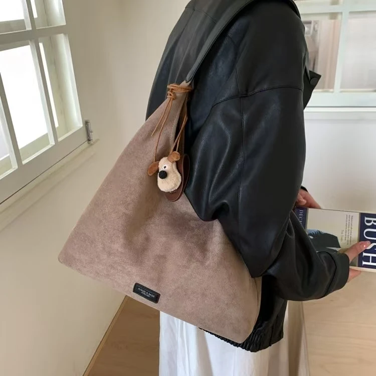 潮流慵懒风包包女大容量秋冬洋气托特包松弛感复古百搭斜挎单肩包