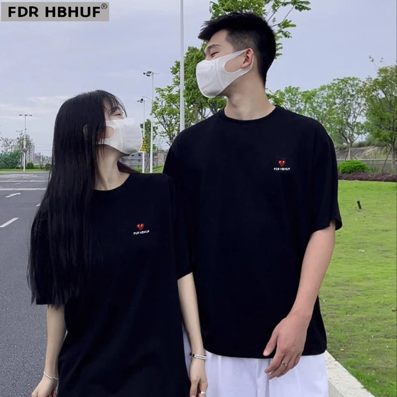 FDRHBHUFFDRHBHUF夏季印花T恤新款上衣纯棉宽松短袖男装t恤女