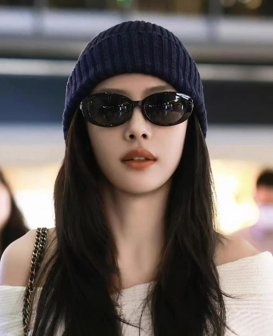 【编号18】墨镜女蔡文静同款复古椭圆小框钻饰G标太阳眼镜GG1684SA