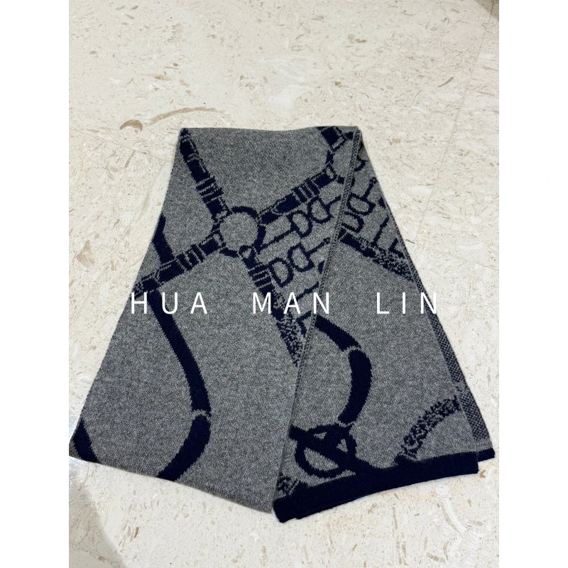 【花滿林】链条绵羊毛丝巾160cm*20cm  9355