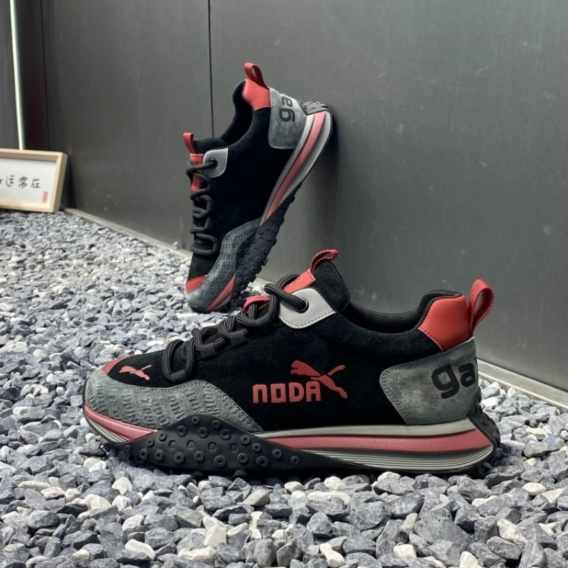 欧洲轻奢2025秋季新款时尚潮流男款阿甘鞋轻便百搭休闲鞋潮牌男鞋