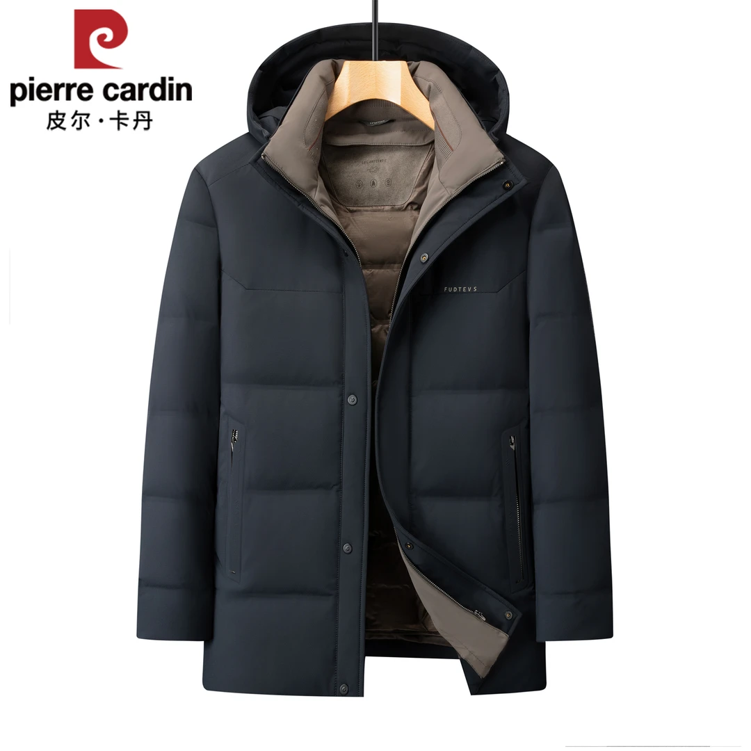 皮尔卡丹冬季中年加厚商务羽绒服男款可拆卸内胆大码宽松爸爸冬装