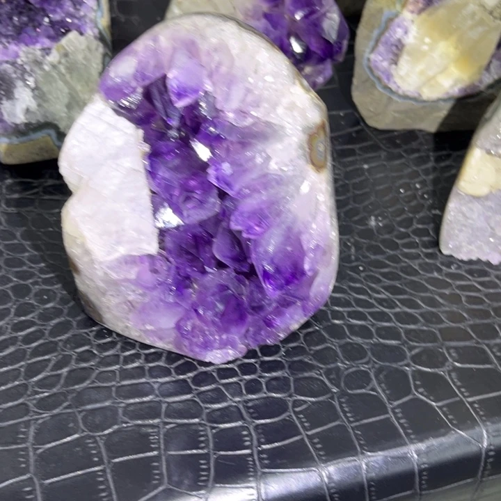 未镶嵌水晶发饰奇石紫晶簇