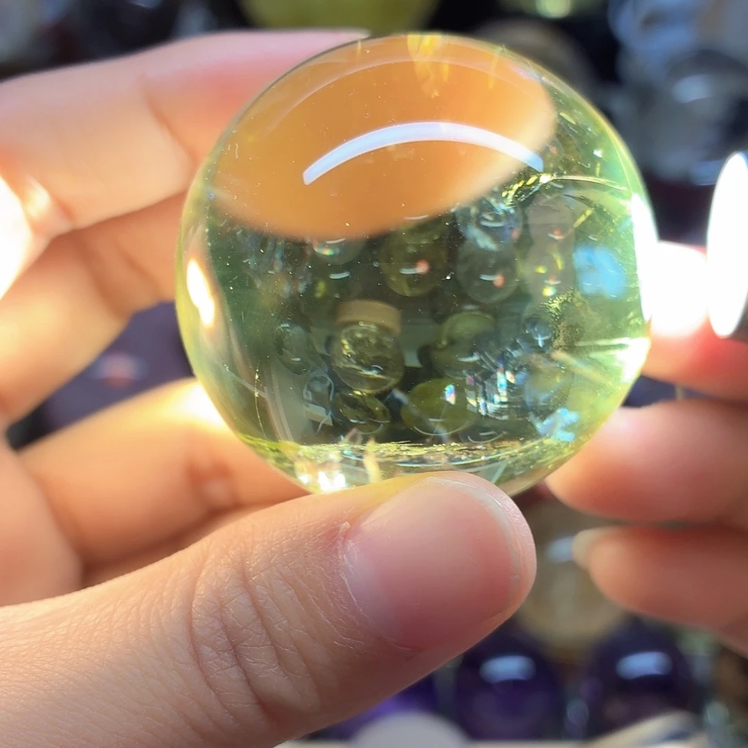 水晶未镶嵌珠宝半成品黄水晶高透48