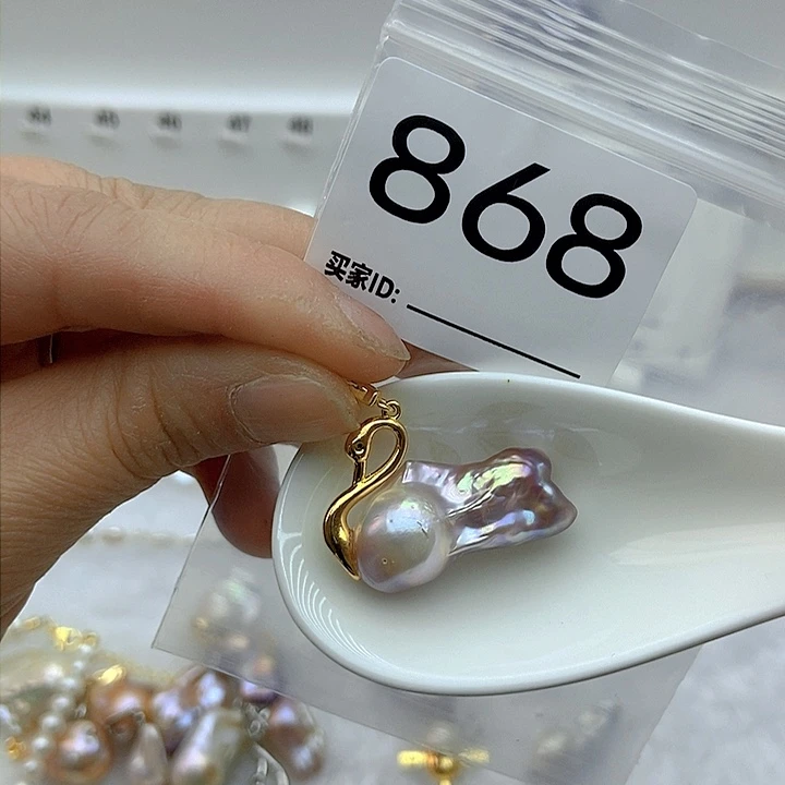 淡水珍珠颈饰银S925镶嵌