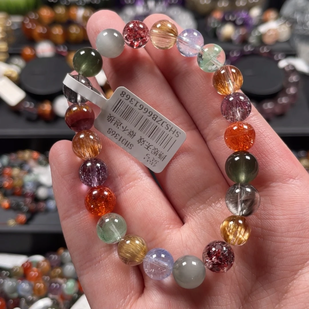 未镶嵌手链水晶多宝手链8mm左右