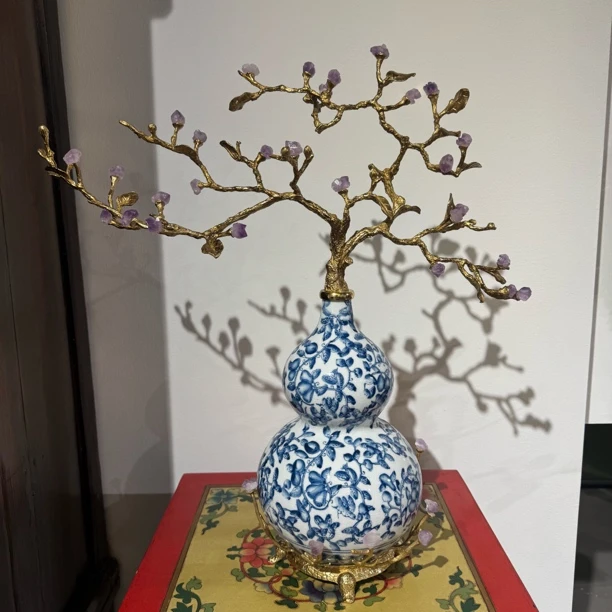 AP432饰品青花瓷葫芦装饰摆件55*16*60cm
