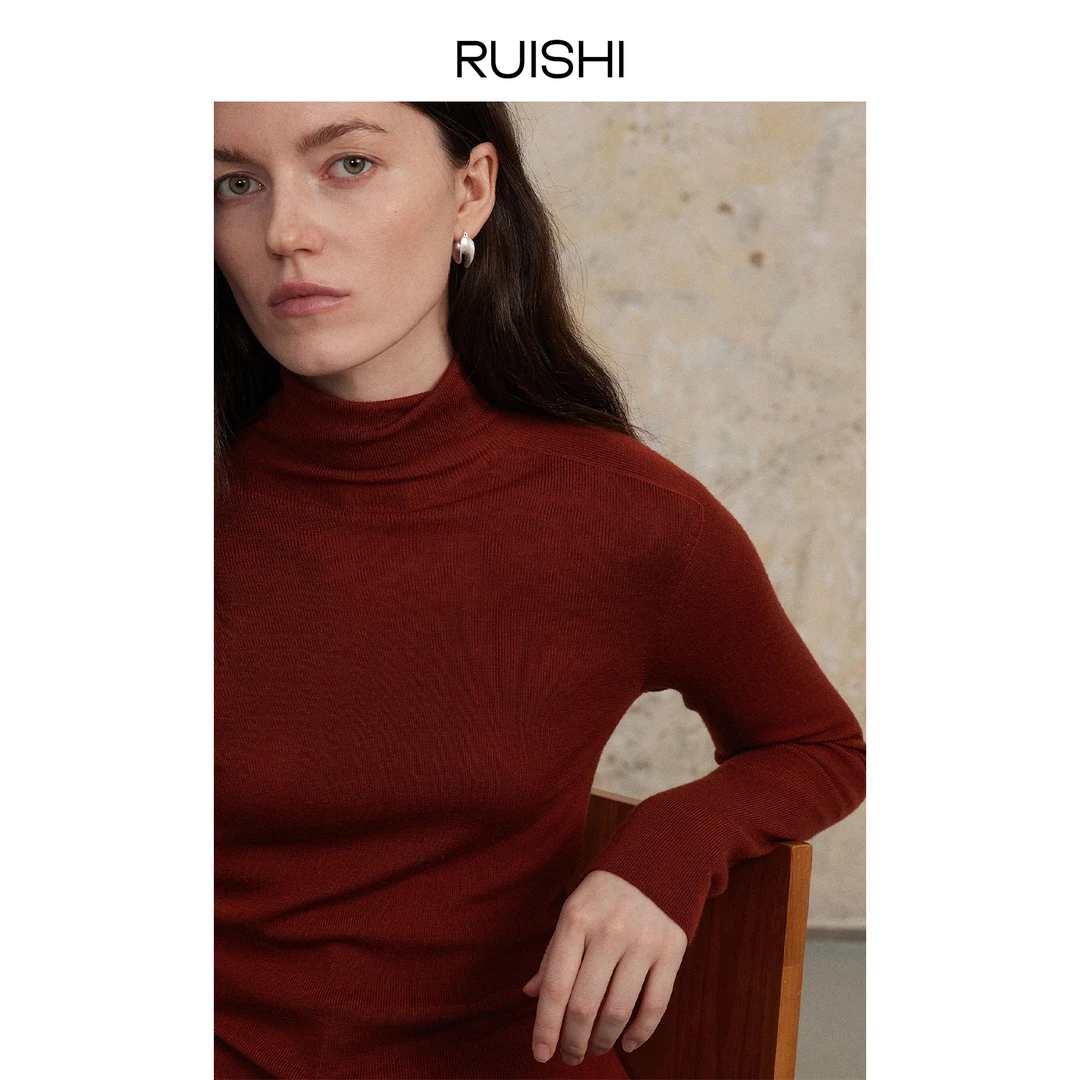 RUISHI芮时 无缝打底160's国际德国Biella岛精针织衫可机洗