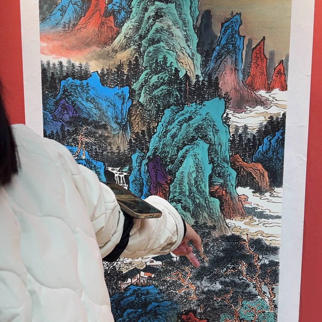 国画曹根建国画作品