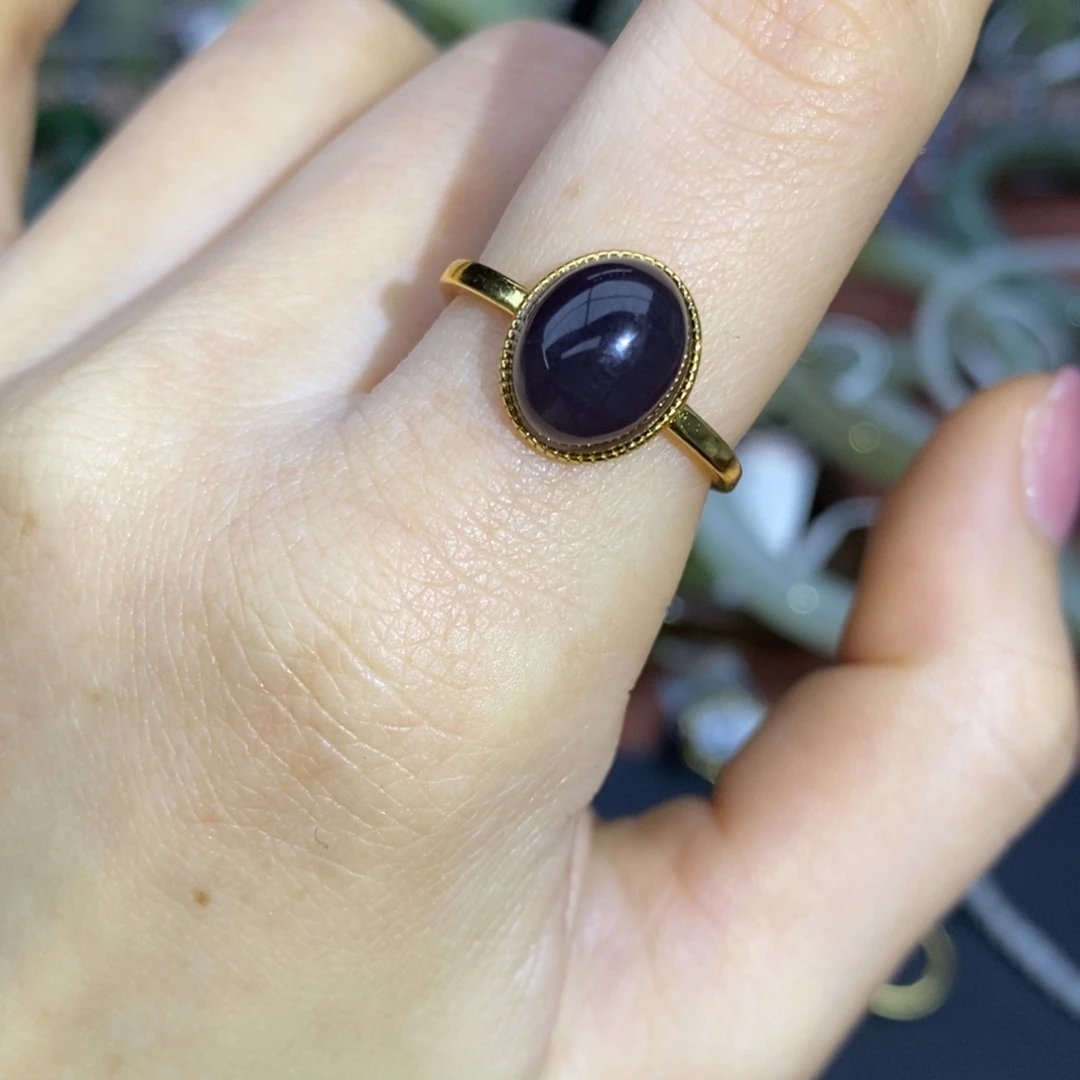 和田玉银S925镶嵌戒指