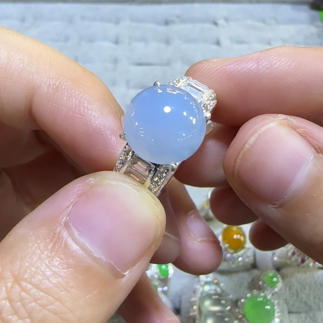 翡翠未镶嵌戒指翡翠