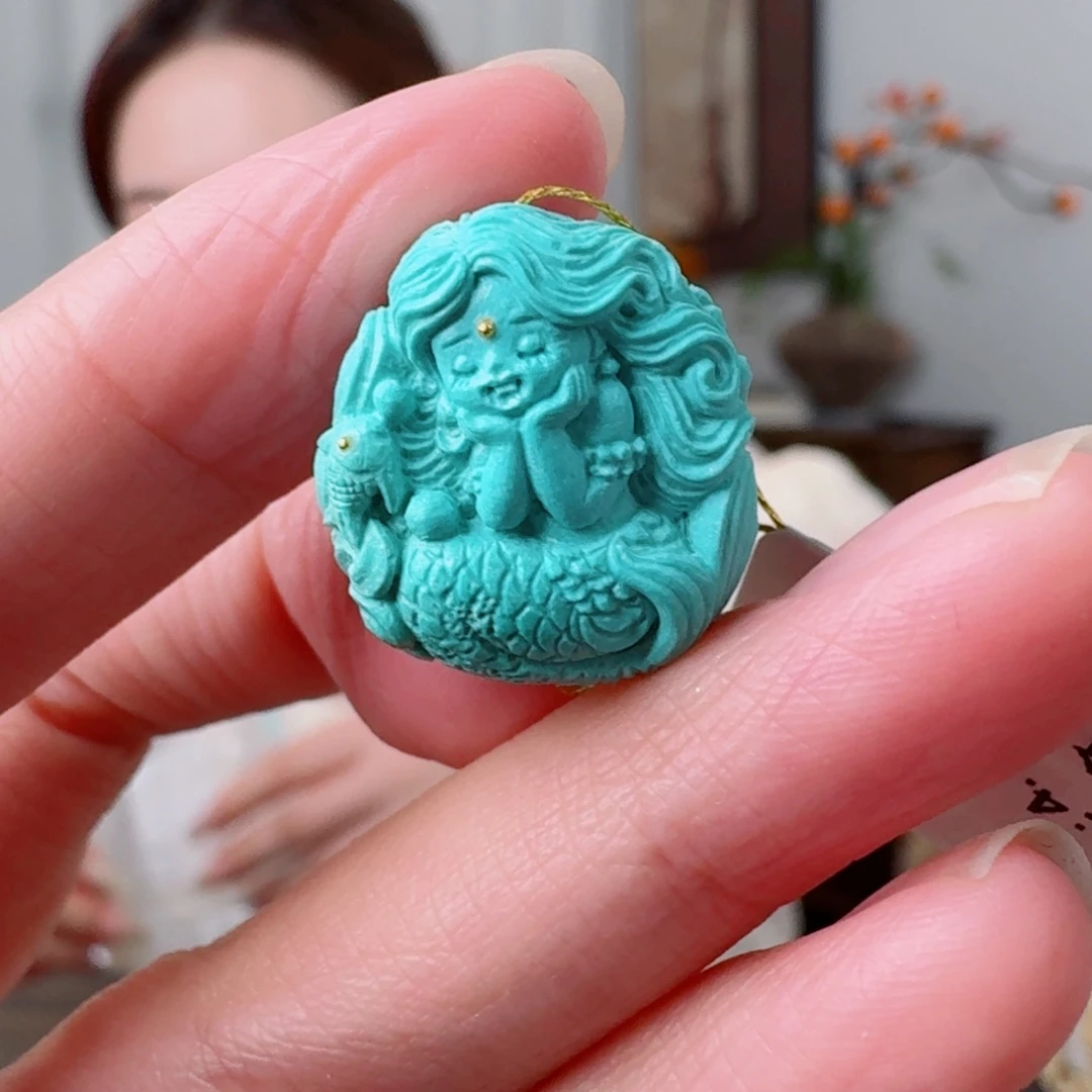 未镶嵌绿松石珠宝奇石