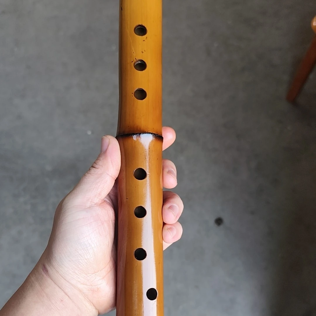 大漆桂竹小钢炮南箫专业演奏洞箫古风八孔G调儿童成人初学者洞箫