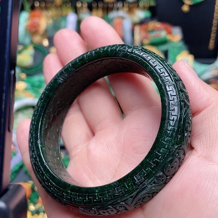 翡翠未镶嵌手镯翡翠58