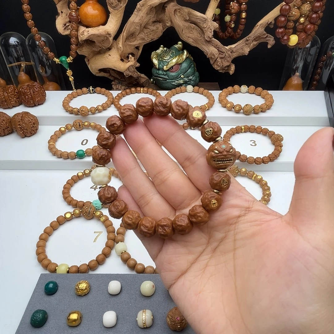 猴头核桃吊坠猴头核桃手串打好底