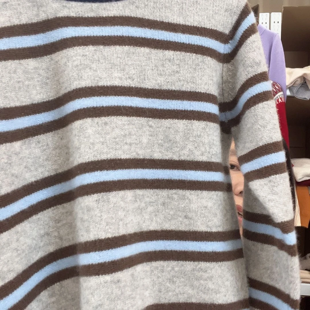 条纹蓝色160新款时尚