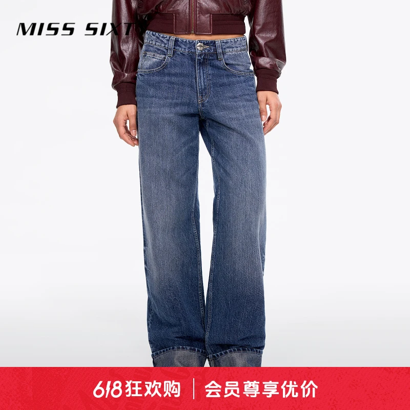 【商场同款新品】Miss Sixty25春新款牛仔裤低腰直筒裤欧若假日风