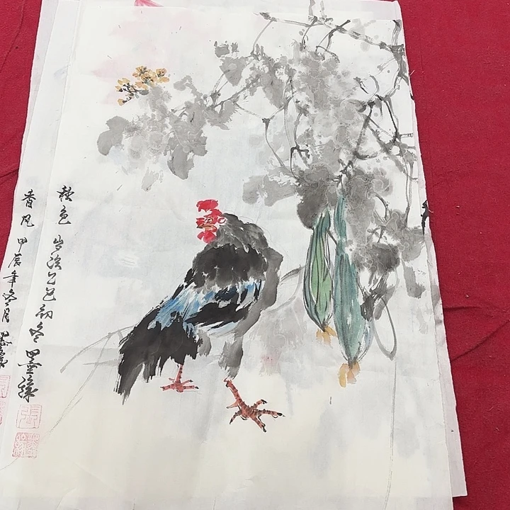 国画花鸟等多种鸟类的栖息环境中