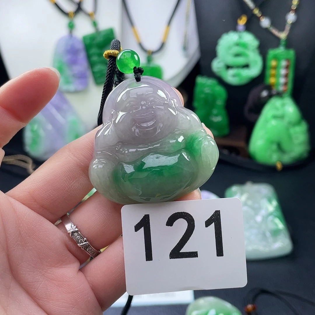 翡翠未镶嵌吊坠(赠链)