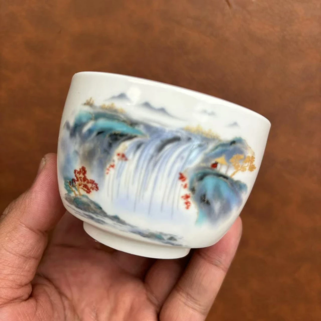 高山流水瀑布茶杯