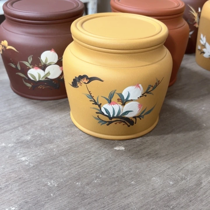 紫砂茶叶罐摄****叁醒茶罐