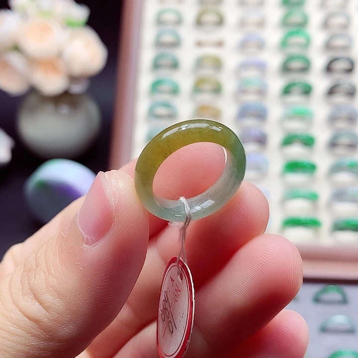 翡翠未镶嵌戒指10号