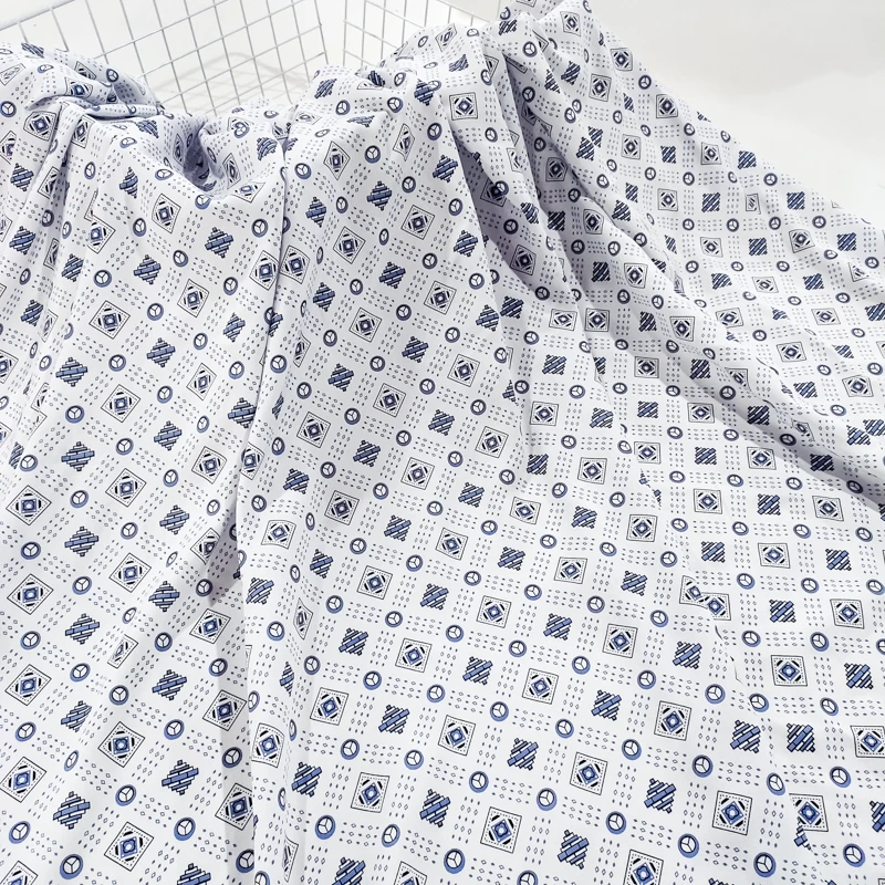 清爽/钱串 精品棉绸布料 夏季凉爽人造棉绵绸 服装连衣裙印花面料