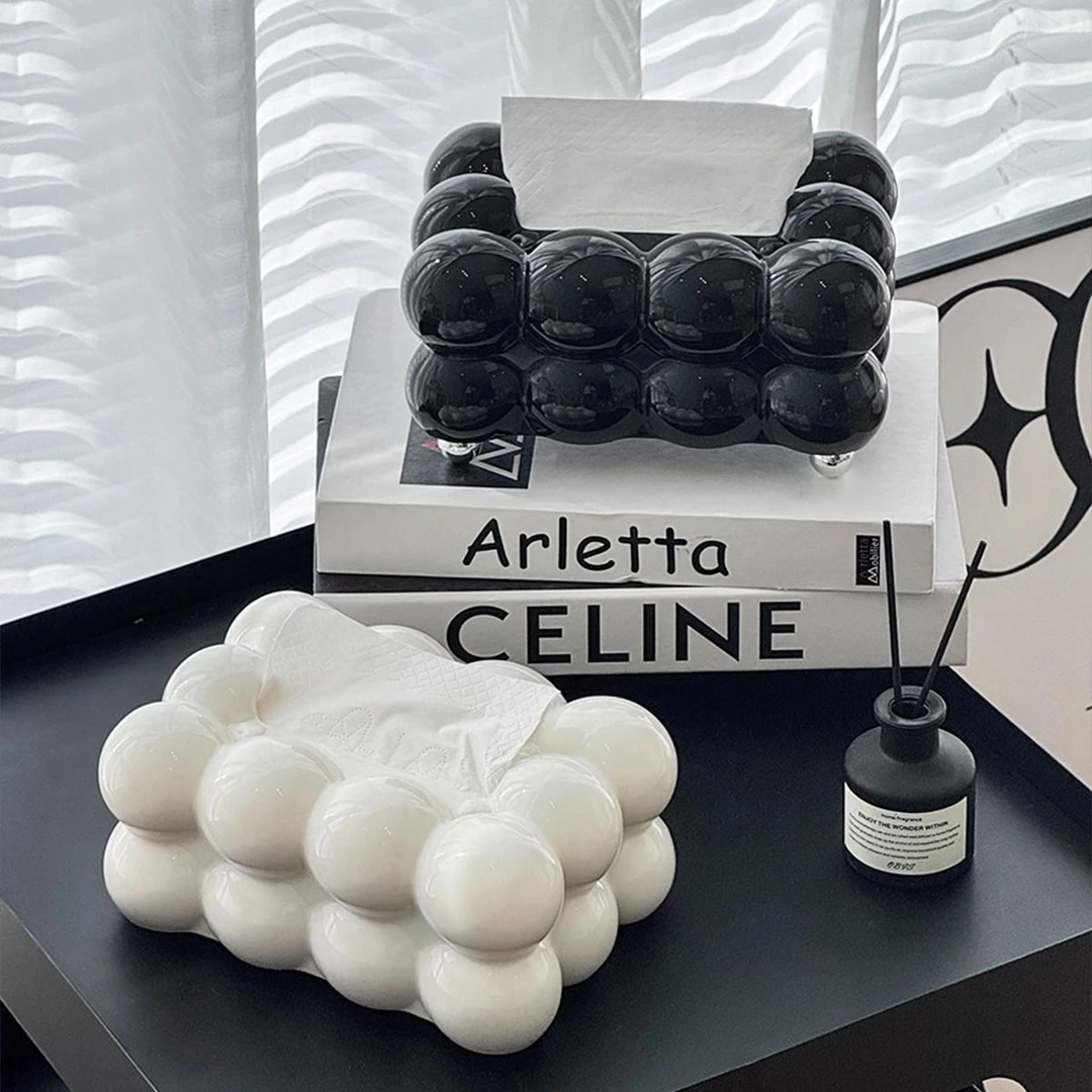 ins奶油风纸巾盒客厅高级感家用纸抽盒抽纸盒轻奢高颜值餐巾盒